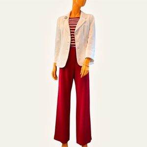 MANIGANCE Leather Waist Trousers